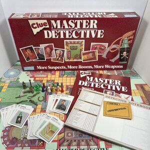 CLUE Master Detective Parker Brothers Original 1988 Complete Brass Tone Weapons